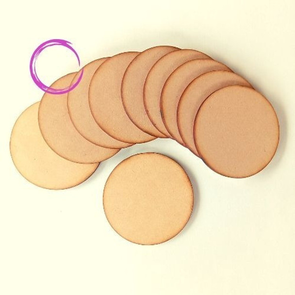 Circulo Fibrofacil Mdf 20cm X 20 Unidades 0