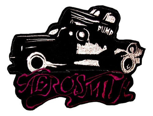 Parche Aerosmith Logo Pump Banda Musica Rock Grande Bordado 0