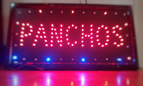 Aviso Luminoso Led Café/panchos 0