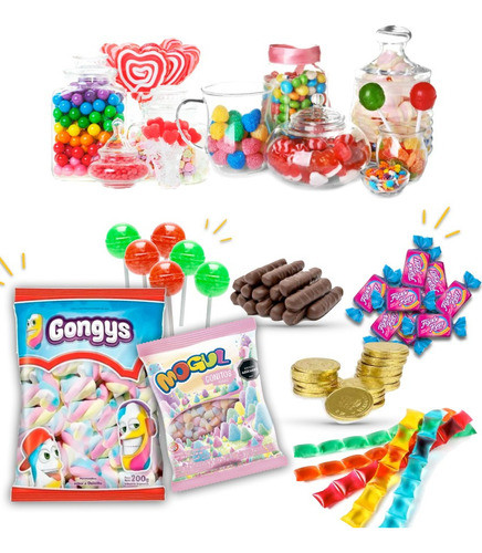 Combo Candy Bar Premium Golosinas Mesa Dulce 0