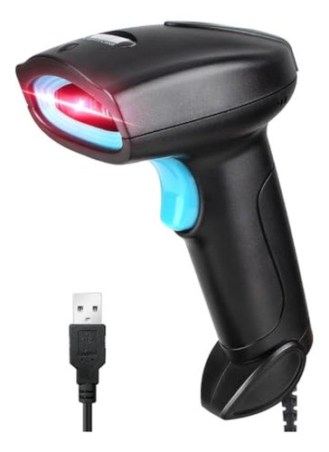 Escáner De Código De Barras Usb 1d Con Cable Ccd 0