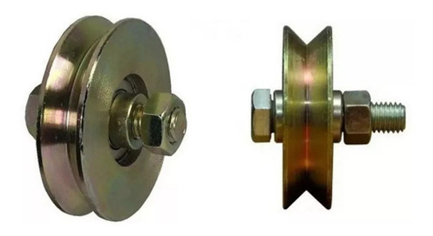 Rueda Para Porton Corredizo Hierro 80 V Con Tornillo - Tyt 0