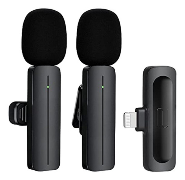 Micrófono De Solapa Lavalier Inalámbrico Para iPhone iPad - 0
