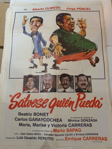 Afiche De Cine Original 1584-olmedo - Porcel - Salvese Quien 0 Afiche De Cine Original 1584-olmedo - Porcel - Salvese Quien 0