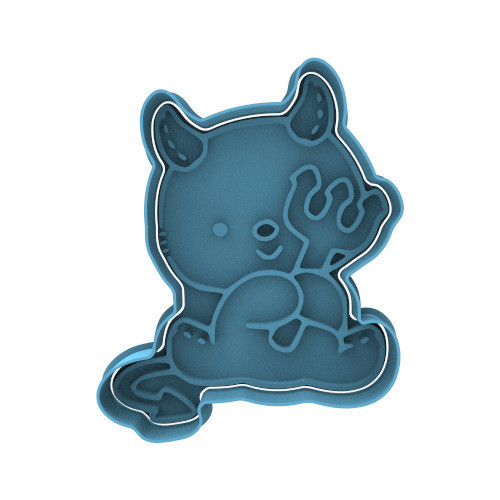 Diablito Peluche Cute De Halloween Cortante Para Galletas 0