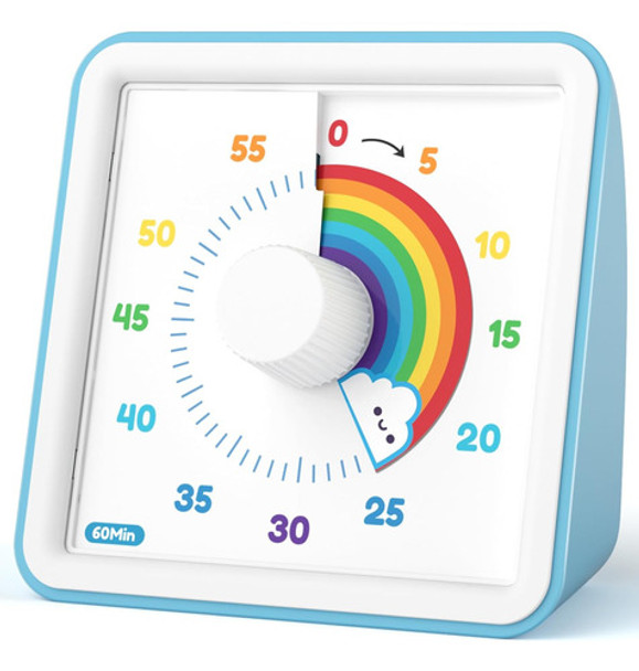 Cuenta Atrás Visual Para Niños Con Diseño Arcoíris, 60 Minut 0