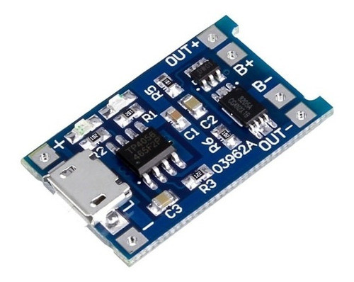 Tp4056 Modulo De Carga 5v 1a Bateria 18650 0