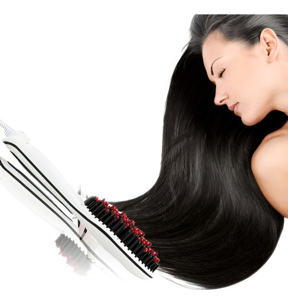 Cepillo Pelo Blanco Plancha Pro Automático Lcd Temperatura C 0 Cepillo Pelo Blanco Plancha Pro Automático Lcd Temperatura C 0