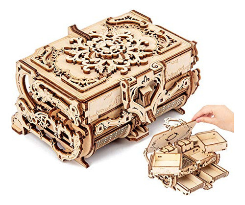Varbertos Caja De Rompecabezas De Madera En 3d, Kits De Mode 0