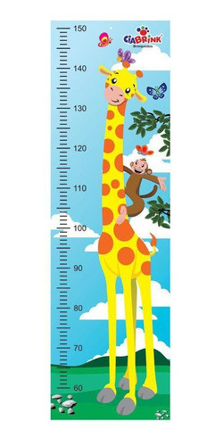 Régua Animada Para Medição De Altura Girafa - Ciabrink 0