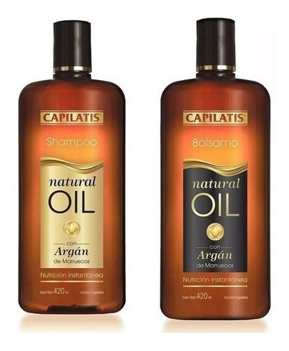 Shampoo + Balsamo Capilatis Natural Oil X 420 Ml 0