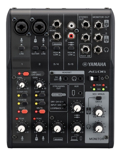 Consola Ag06mk2 Live Streaming Mixer Yamaha 0