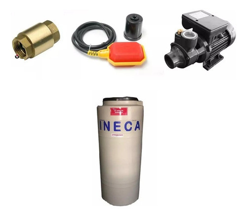 Kit Cisterna 200 Lts Con Bomba + 2 Automatico + Valvula Bce 0