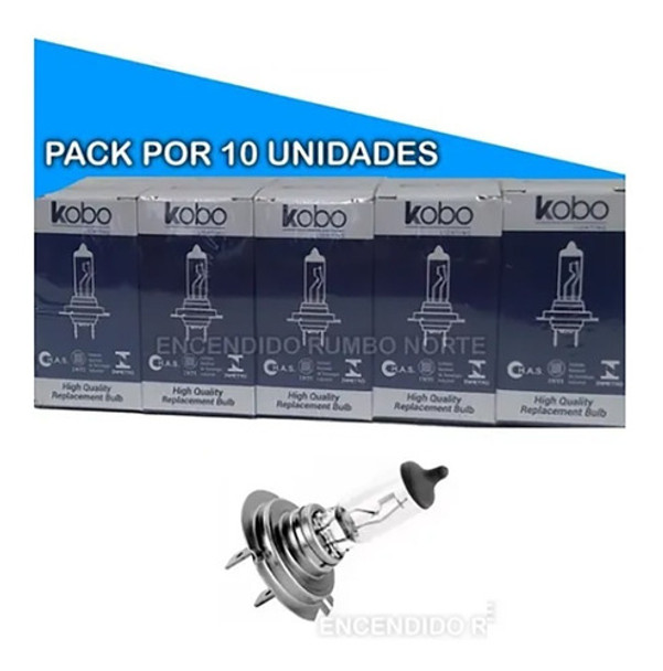 Combo Pack 10 Lamparas H7 Luz Baja 12v 55w Kobo 0