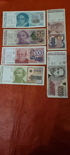 Billetes Argentinos Austral 2001 X4 0