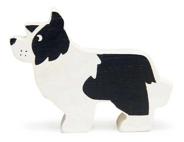 Juguete Animales De Madera Perro Pastor Ingles P/ Niños Febo 0