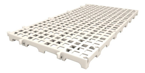 Deck Plástico Pet Shop Canil Banho Pet 50x25 8 Und Branco 0