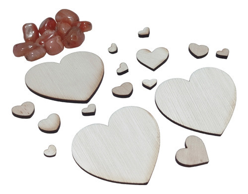 200 Apliques Corazón De 3mm 3,5x3,7 Cm 0