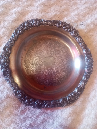Antiguo Centro De Mesa De Plata 0