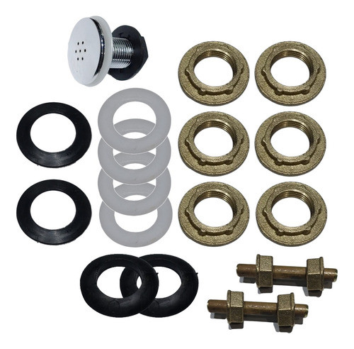 Repuestos Kit De Instalacion Para Bidet Peirano De Bronce 0