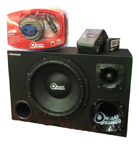 Caja Trío Nitro + Potencia Soundigital + Kit De Cables 0