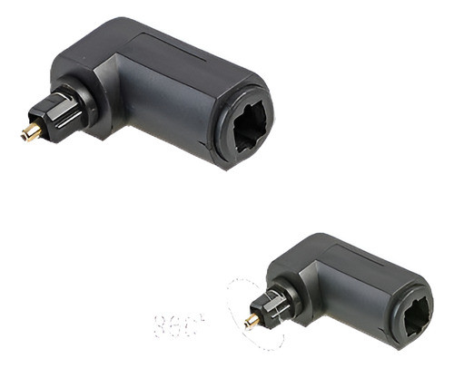 Ángulo Recto Digital Audio Adaptador Toslink, Óptico, 90 Gra 0