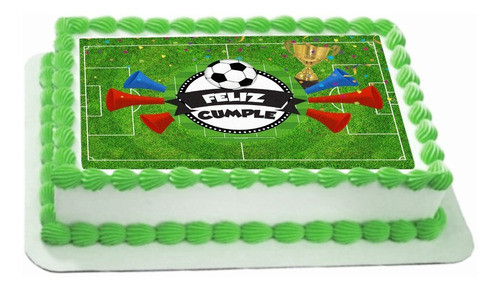 Láminas Comestibles Futbol Para Tortas En Horas 0