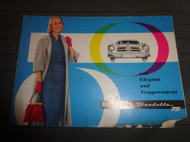 Borgward Isabella Ts 1957 Catalogo De Venta 0