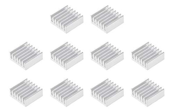 Uxcell 6x14x14mm Disipador Térmico De Aluminio En Tono Plate 0