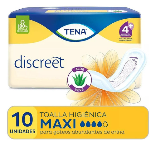 Tena Discreet Maxi X 10 Aloe 0