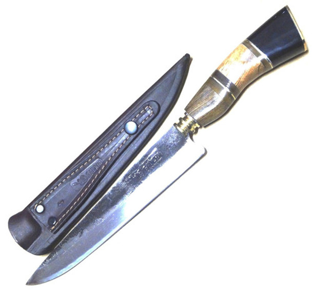 Faca N°10 ,tipo Tesoura N°7 Aço Carbono Chif/mad/trab Metal 0