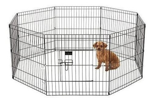 Corral Para Perro 8 Paneles De 61 X 122 Cm 0