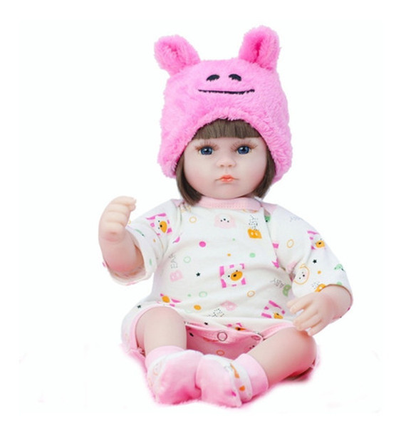 Boneca Bebê Reborn Menina Recém- Nascido Com Acessórios 0