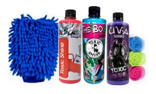 Kit De Lavado Lustre Toxic Shine 7 Pcs Completo 0