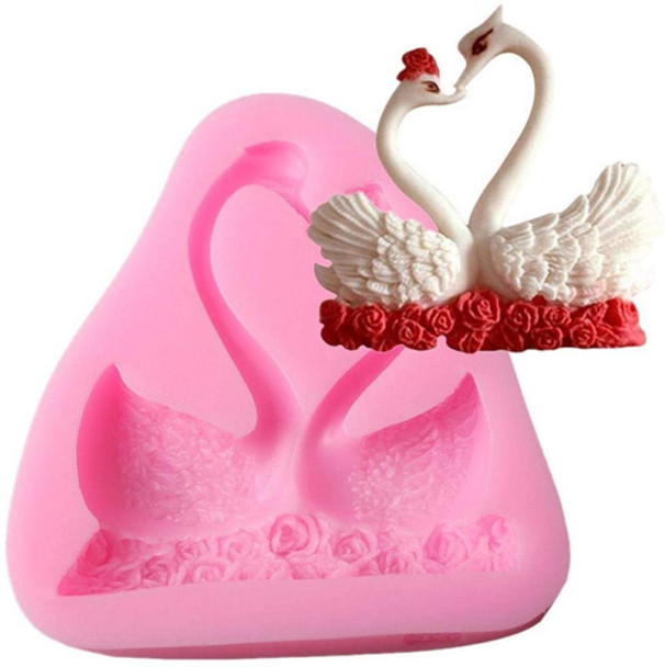 Molde Silicona Cisne X 2  Porcelana Fría, Resina,pasta Goma 0 Molde Silicona Cisne X 2  Porcelana Fría, Resina,pasta Goma 0
