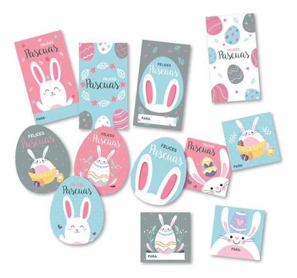 Kit Imprimible Pascuas, Tags, Etiquetas Y Tarjetas 0