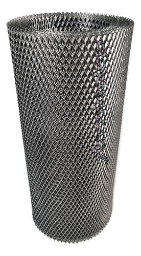 Malla Metál Romboidal Desplegado 8x17mm Rollo 60cm X 14mts 0