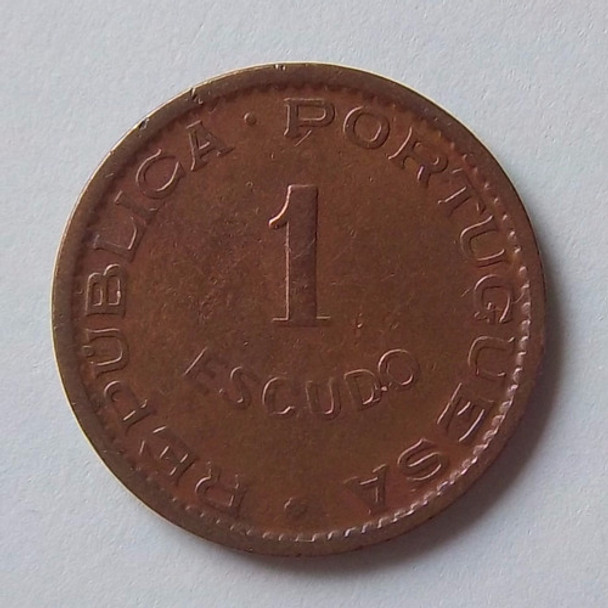 Mozambique 1 Escudo 1965 Muy Bueno Km 82 Colonia Portuguesa 0