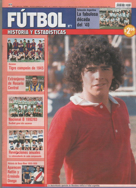 Revista Futbol Historia Y Estadistica - Nº 7- Maradona 0