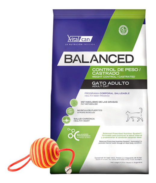Alimento Gato Balanced Weight Control 2 Kg + Promo! 0