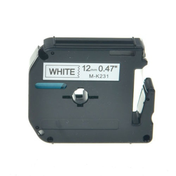 20pk Mk231 M-k231 Negro Sobre Cinta Etiqueta Blanca Para Imp 0