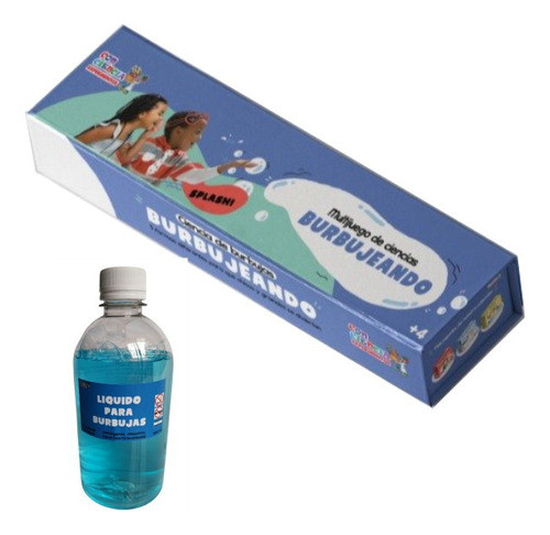 Combo Juego Burbujeando Crea Tus Burbujas Gigantes + Liquido 0