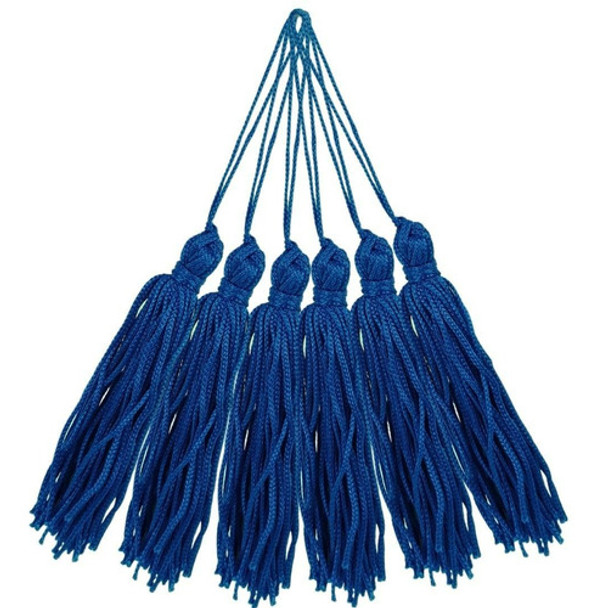 Pingente De Seda Tassel Franja Azul Royal - C/ 20 Unds - Brx 0
