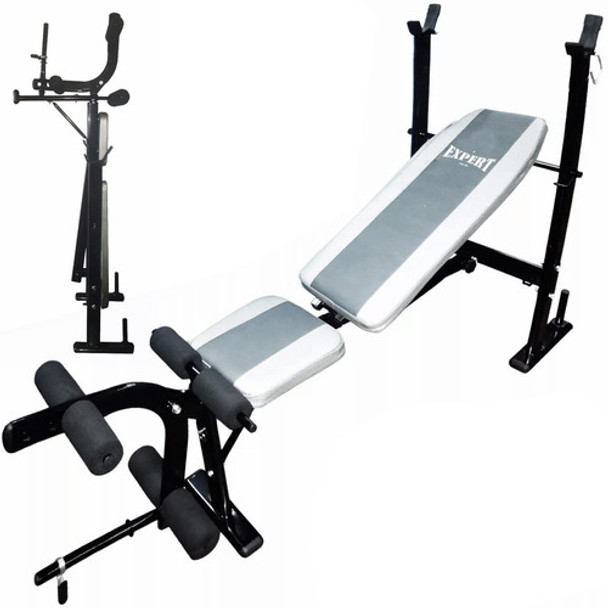 Banco De Pecho Plano/ Inclinado P/ Barra Piernas El Rey 0