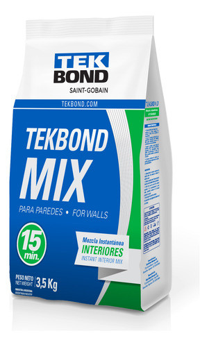 Mezcla Lista Rapida Para Interior Tekbond 3,5kg 0