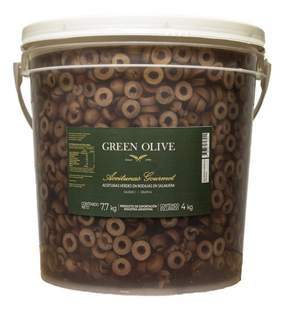 Aceitunas Negras En Rodajas X 4 Kg Esc. En Balde 0 Aceitunas Negras En Rodajas X 4 Kg Esc. En Balde 0