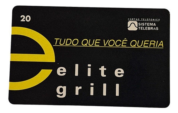 Ct170= Cartao Telebras Elite Novo = Desc,5,00 Ver Abaixo 0