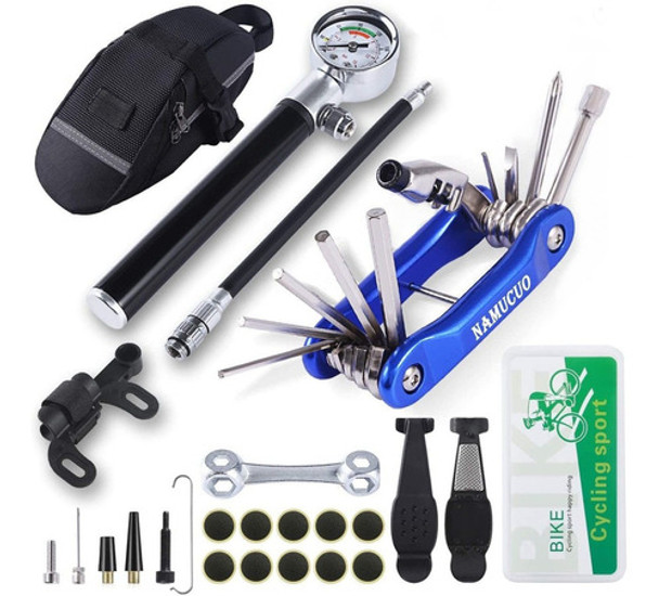 Kit D/herramientas Para Ruedas D/bicicleta C/bolsa Portatil 0