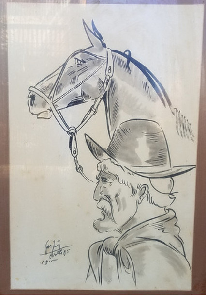 Cuadro Original -  Gaucho Y Caballo - Gasparini - S. A Areco 0