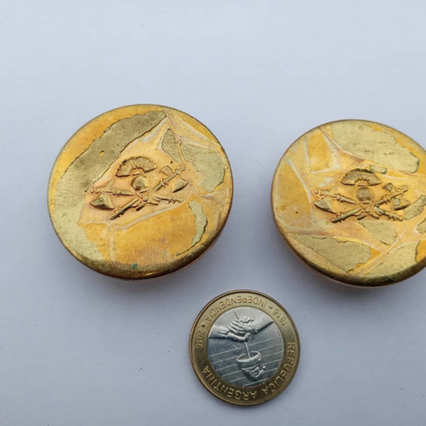 2 Antiguas Hebillas Bomberos Voluntarios En Bronce 0 2 Antiguas Hebillas Bomberos Voluntarios En Bronce 0